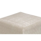 Multi-Color Square Button Tufted Ottoman with Black Legs for 1 Person