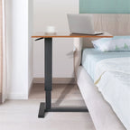 Rolling C Shape Laptop Adjustable Sofa Side Table Bedside Nightstand