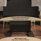 White / Black High-Gloss Expandable Dining Table for up to 6 Person