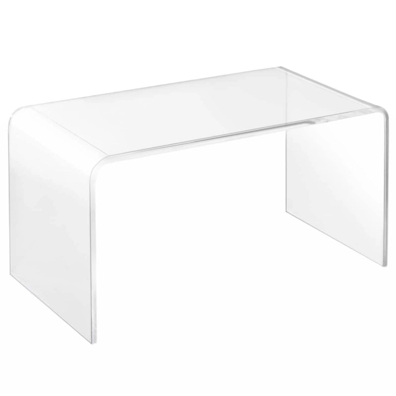 Clear Acrylic Waterfall Rectangle Coffee Table / Side Table for 1–2 Person, 32"