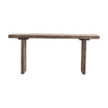 Reclaimed Wood Console Table with Distressed Bleached Finish - 72.0 L x 13.0 W x 32.0 H