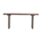 Reclaimed Wood Console Table with Distressed Bleached Finish - 72.0 L x 13.0 W x 32.0 H
