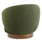 Spruce&Spring Gepolsterter Drehbarer Akzent-Sessel mit Holzfuß