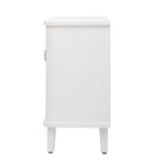 Black / White Three-Door Storage Cabinet with Adjustable Shelves for 1–2 Person