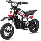 ECOLEAP K1 Elektro-Dirtbike für Kinder 36V, 25 km/h schnell, 22 km Reichweite, 700W Spitzenmotor, 3 Geschwindigkeitsmodi, 12 Zoll Offroad-Reifen, UL, Alter 3-10