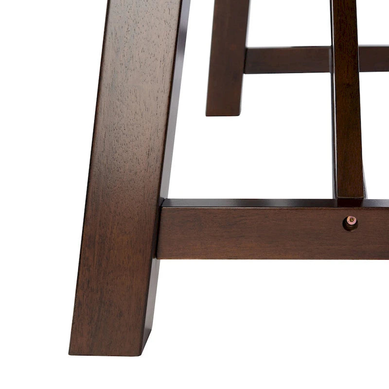 Brown Rustic Rectangle Dining Table with Splayed Legs for 4–6 Person