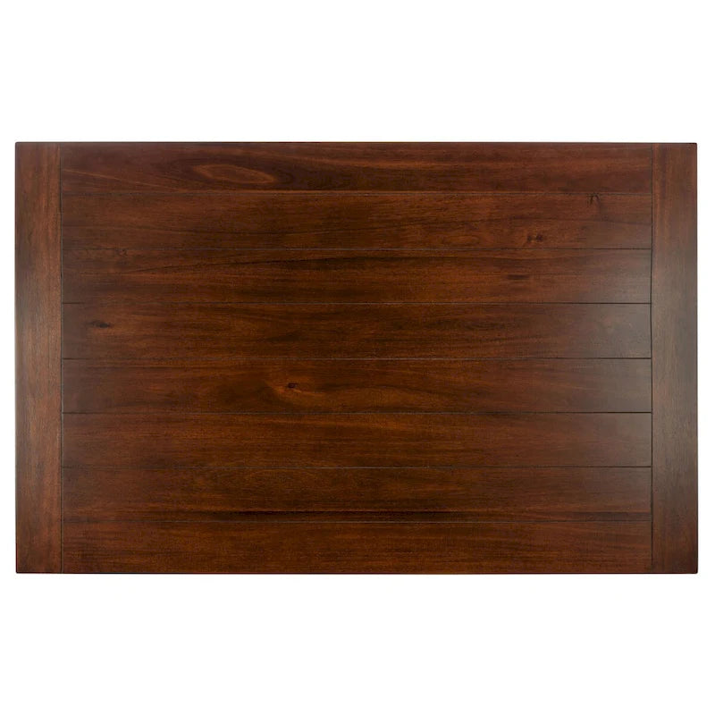 Brown Rustic Rectangle Dining Table with Splayed Legs for 4–6 Person