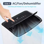 12.000 BTU mobile Klimaanlage für 50 m² 3-in-1-Klimagerät mit Kühl-/Entfeuchter-/Ventilator-Modi