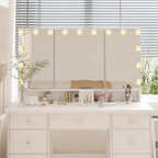 Luxuriöser LED-Schminktisch mit 9 Schubladen Elegante Schminkstation