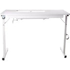 SewingRite SewStation 101 Tragbarer Klappnähtisch mit Stahlbeinen, Weiß – Perfekt für Zuhause, Büro und Geschäft