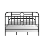 Schwarzes Metallbett