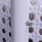 LeisureMod 2-Person Hängesessel mit Ständer – Outdoor/Indoor Rattan Korbsessel Garten-Schaukelhängematte mit Kissen