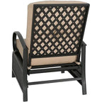 Verstellbarer Liegestuhl Lounge Sessel Gartenliege Sofa mit Kissen - 38 (T) x 26,5 (B) x 38,5 (H) ZOLL