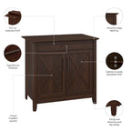 Key West Sekretär mit Lagerschrank von Bush Furniture