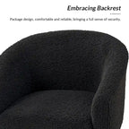 Sheila Moderner 30 W Bouclé-Sessel mit Massivholzbeinen, 2er-Set von HULALA HOME
