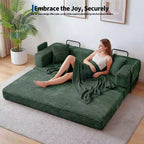 80.7 5-in-1 Schlafsofa – Kord, 544 kg, kein Aufbau