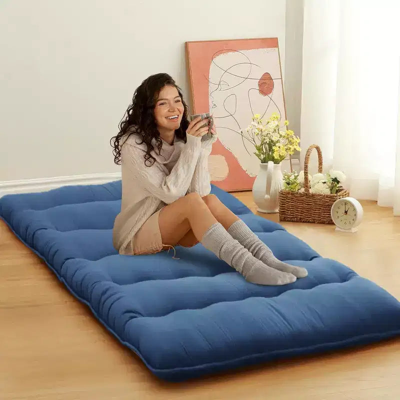 Japanische Futonmatratze, faltbare Bodenschlafmatte, Tatami-Matte für Zuhause, Campingmatratze