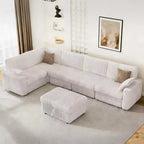 Dyonery Modulares Cord-Ecksofa mit waschbaren Bezügen