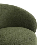 Spruce&Spring Gepolsterter Drehbarer Akzent-Sessel mit Holzfuß