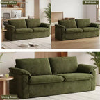 Dyonery 86 Cloud Loveseat Sofa, tiefer Sitz & breite Armlehnenkissen, stabiler Rahmen, atmungsaktives ergonomisches Design