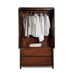 2-türiger Massivholzschrank - 41x72x22