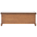 SAFAVIEH Fiorello 3-Schubladenbank mit Polsterung – 120 B x 38 T x 48 H cm – 120Bx38Tx48H