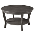 Convenience Concepts American Heritage Runder Couchtisch mit Ablage