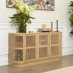 Plank+Beam Contour Massivholz-Sideboard mit 3 Türen, 150 cm TV-Lowboard für Wohnzimmer