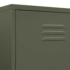 vidaXL Kleiderschrank Olivgrün 90x50x180 cm Stahl