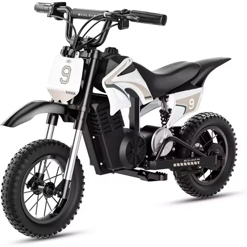 ECOLEAP K1 Elektro-Dirtbike für Kinder 36V, 25 km/h schnell, 22 km Reichweite, 700W Spitzenmotor, 3 Geschwindigkeitsmodi, 12 Zoll Offroad-Reifen, UL, Alter 3-10