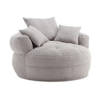 Rundes Lazy Sofa – Weiß/Blau/Grau/Gelb/Orange/Rosenrot/Marineblau/Grün, Einzel- und Doppel-Sitz
