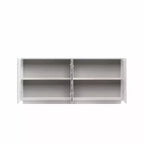 59 Modernes Spiral-Sideboard-Buffetschrank, flaches Kunst-Eingangs-Aufbewahrungsschrank mit 3D-Riffeltextur-Türen