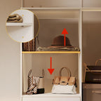 Eckkleiderschrank mit 2 Kleiderstangen, Hosenhalter und Schuhaufbewahrung