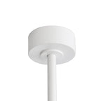 65-Zoll-LED-Deckenventilator mit 8 Flügeln, Licht und Fernbedienung, Schwarz