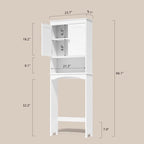 Badezimmerschrank, Toilettenschrank, Badezimmerregal über der Toilette, Toiletten-Raumsparer