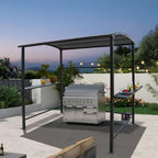 Outdoor-Grillpavillon mit Stahlrahmen, 1,5 m x 2,4 m