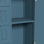 VEIKOUS Badezimmer-Bodenschrank mit 4 Schubladen