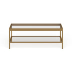 Alexis Couchtisch aus Metall und Glas