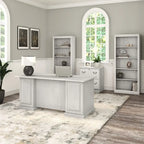 Bush Furniture Saratoga Chefsessel mit Schubladen und Stauraum