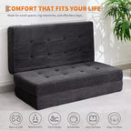 39x75 dreifach faltbares Memory Foam Schlafsofa, 6 getuftete Matratze