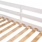 L-förmiges Etagenbett für 4 Kinder, Vierfach-Etagenbett mit Rutsche, Voll- und Twin-Holzrahmen für Schlafzimmer/Wohnheim