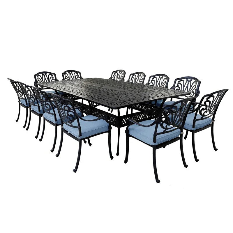 Manasquan 13-teiliges Essgruppe aus Gunmetal Aluminium von Havenside Home