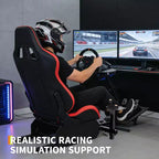 Faltbares Rennsimulator-Cockpit, Verstellbarer Lenkradständer für G29/G920/G923, passend für Thrustmaster, Fanatec, Hori, Mad Catz, Pedalwinkel verstellbar