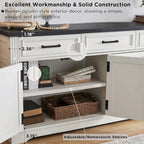 Buffetschrank Landhausstil, Kaffeebar Weinbar für Esszimmer - N/A