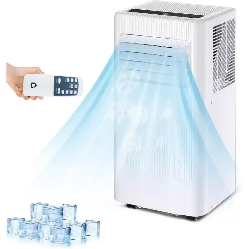 Flarhetoric Mobile Klimaanlagen, 10000 BTU Kühlen/Ventilator/Entfeuchten 3-IN-1 Mobiles Klimagerät für Räume bis 52 m², Geräte für geräuscharme Zimmer