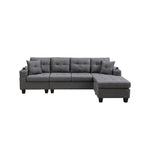 Schnittsofa-Wohnzimmer mit L-förmigem Chaiselongue und Getränkehalter
