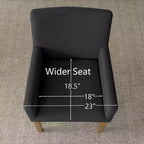 Set aus 6 gepolsterten Esszimmerstühlen mit Armlehnen, moderne Leinen-Sessel mit Holzbeinen, Akzentstühle für Esszimmer, Wohnzimmer - Panipeachy
