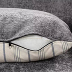 61.6 Modernes Chenille-Schlafsofa mit USB-Anschlüssen, Becherhaltern und verstellbarer Rückenlehne für Wohnzimmer, Apartment