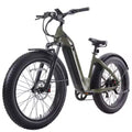 GOTRAX Fat Tire 26 Zoll E-Hybrid-Fahrrad für Erwachsene mit Tiefeinsteigerrahmen – Grün