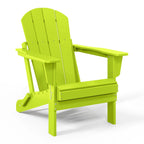 Polytrends Laguna Faltbarer Adirondack-Stuhl für den Außenbereich, wetterfest und lichtbeständig